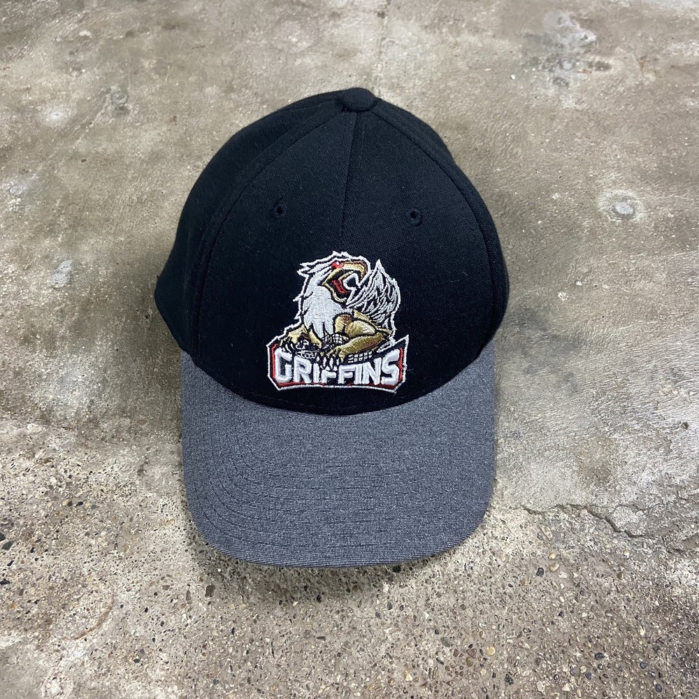 CCM Grand Rapids Griffins Cap Size Small/Medium Black Hockey Sports Graphic